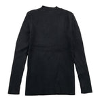 SMILE YES maglia tinta unita mezzo collo a costine Nero per Bambina BA903 NERO SMILE YES 