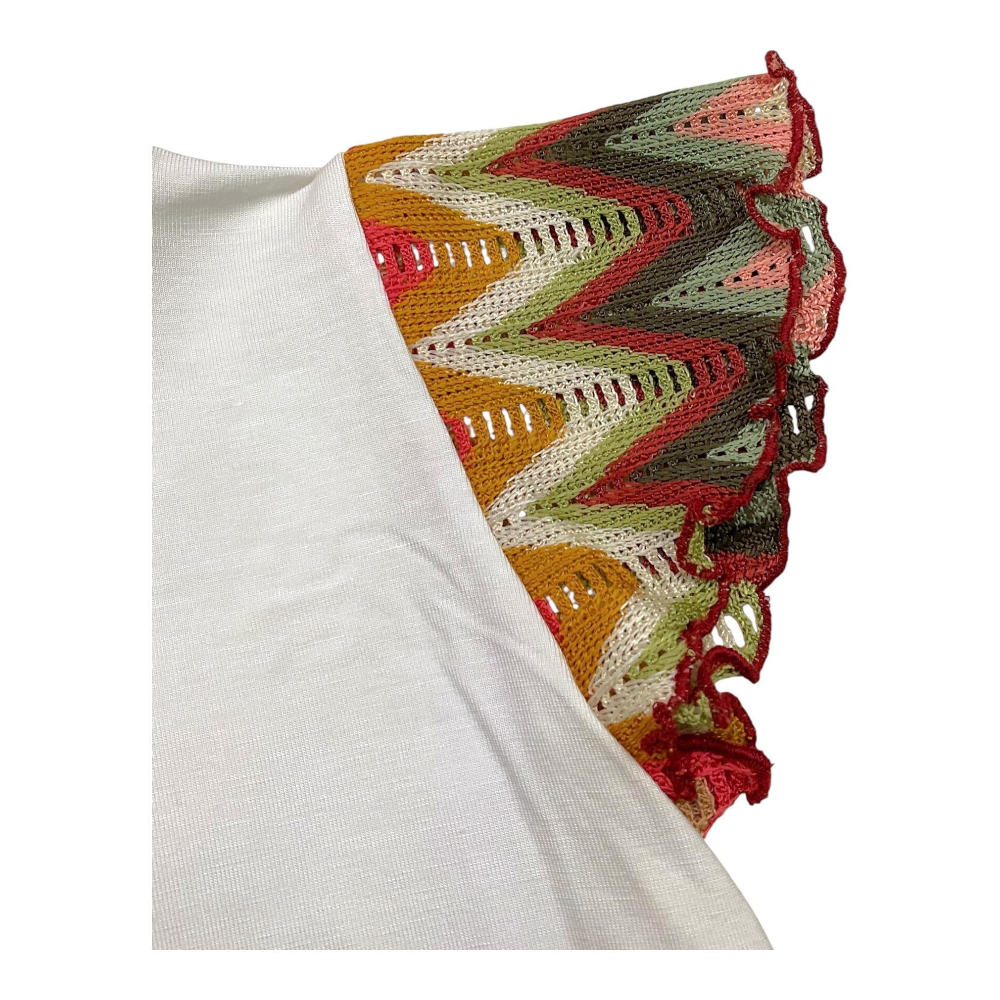 La Stupenderia Canotta Tinta Unita con Maniche In Contrasto per Bambina TJMG72 BIANCO LA STUPENDERIA 