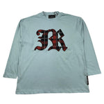 JOHN RICHMOND shirt girocollo tinta unita con stampa in contrasto Azzurro per Bambino RBA25156TS AZZURRO JOHN RICHMOND 