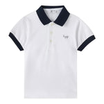 Il Gufo Polo Tinta Unita con Profili In Contrasto per Bambino P25PC067M0095 BIANCO IL GUFO 