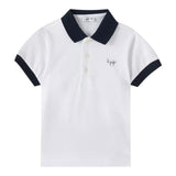 Il Gufo Polo Tinta Unita con Profili In Contrasto per Bambino P25PC067M0095 BIANCO IL GUFO 