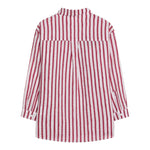 Dou Dou Camicia Tinta Unita con Fantasia A Righe per Bambina DW5P30X BIANCO DOU DOU 