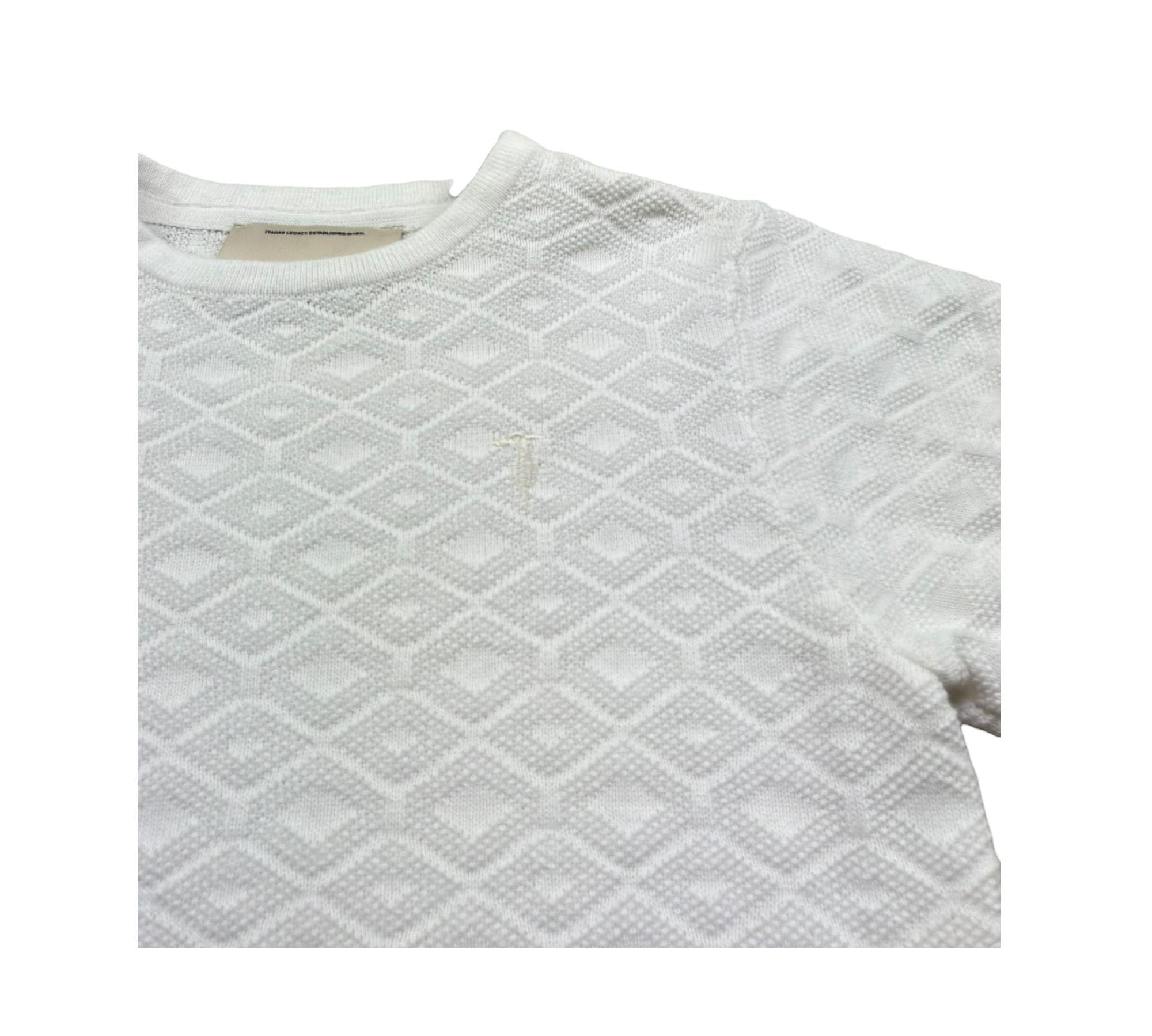 Trussardi T-Shirt Girocollo Tinta Unita  per Bambino TBP26082TS BIANCO TRUSSARDI 