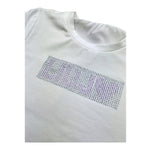 Liu Jo T-Shirt Tinta Unita con Brillantini per Bambina KA5095XX BIANCO LIU JO 