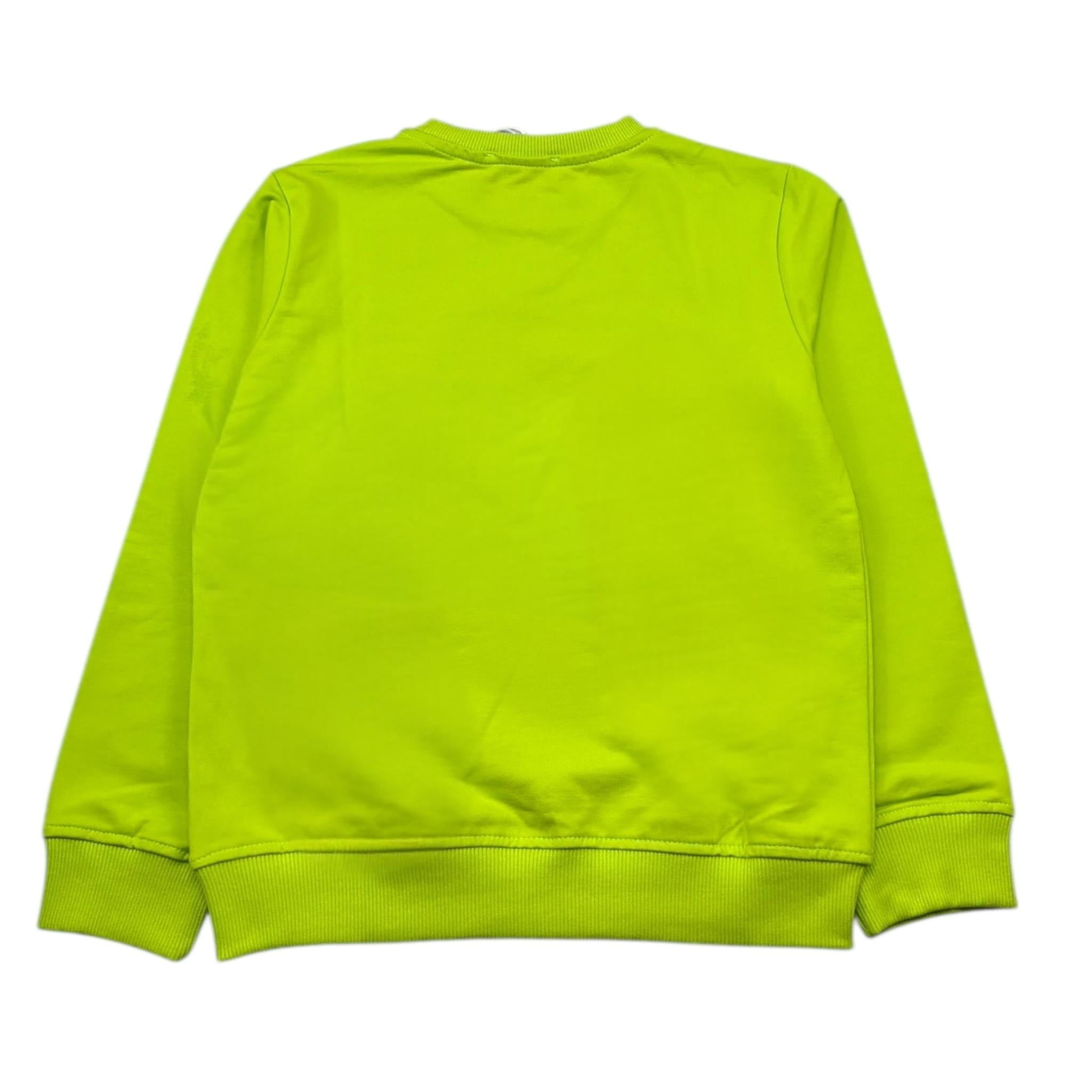 Zu+Elements Felpa Chiusa Girocollo Tinta Unita con Logo per Bambino ZU217 VERDE ZU+ELEMENTS 