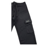 REPLAY pantalone tuta tinta unita con logo Nero per Bambino SB9091 NERO REPLAY 