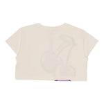 Liu Jo T-Shirt Girocollo Tinta Unita con Stampa per Bambina GA5166 BIANCO LIU JO 