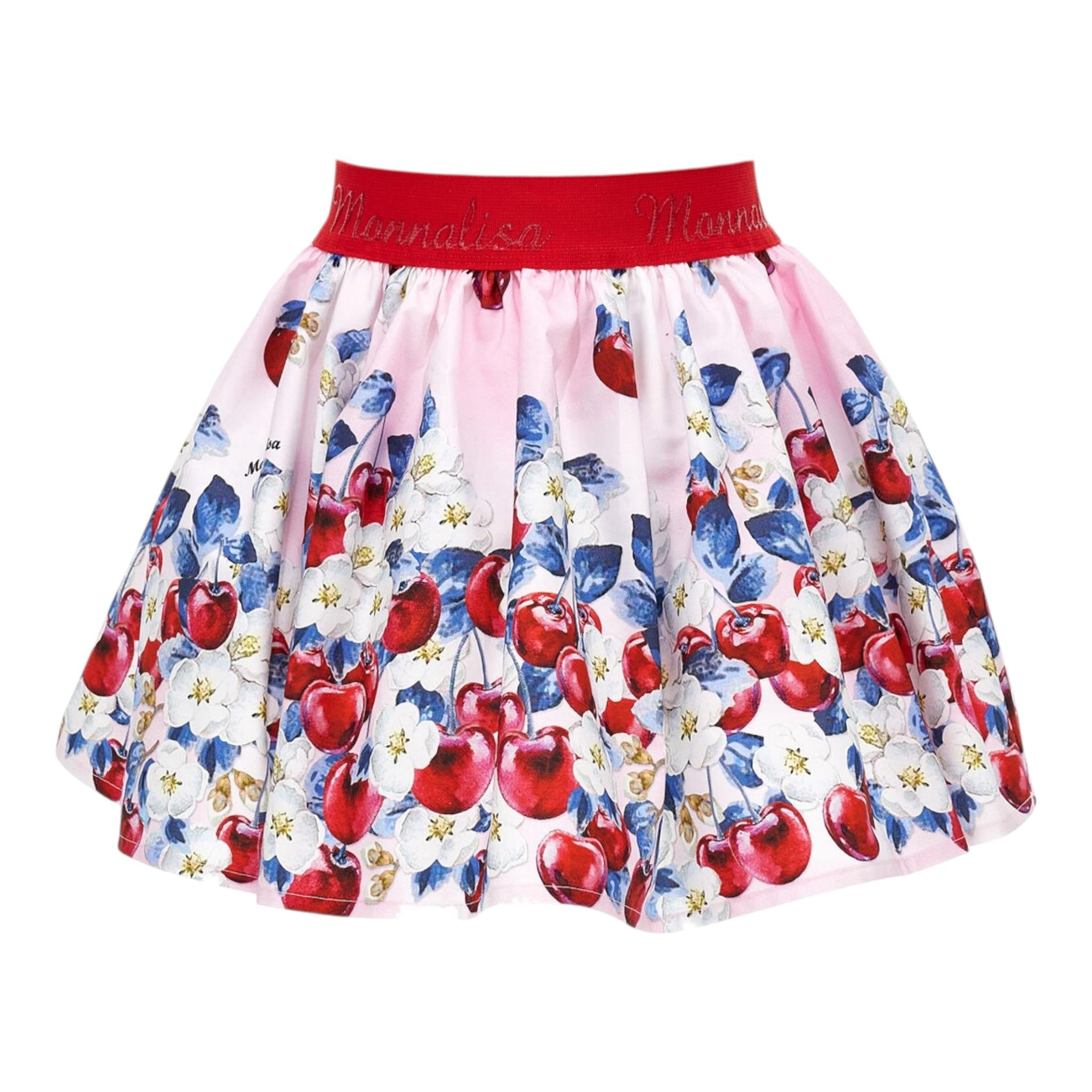 Monnalisa Gonna tinta unita con Stampe Bianco per Neonata 11A700 BIANCO MONNALISA 