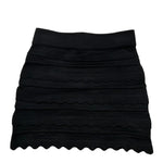 Elisabetta Franchi Gonna Tinta Unita con Ricami per Bambina EFCM015 NERO ELISABETTA FRANCHI 