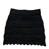 Elisabetta Franchi Gonna Tinta Unita con Ricami per Bambina EFCM015 NERO ELISABETTA FRANCHI 