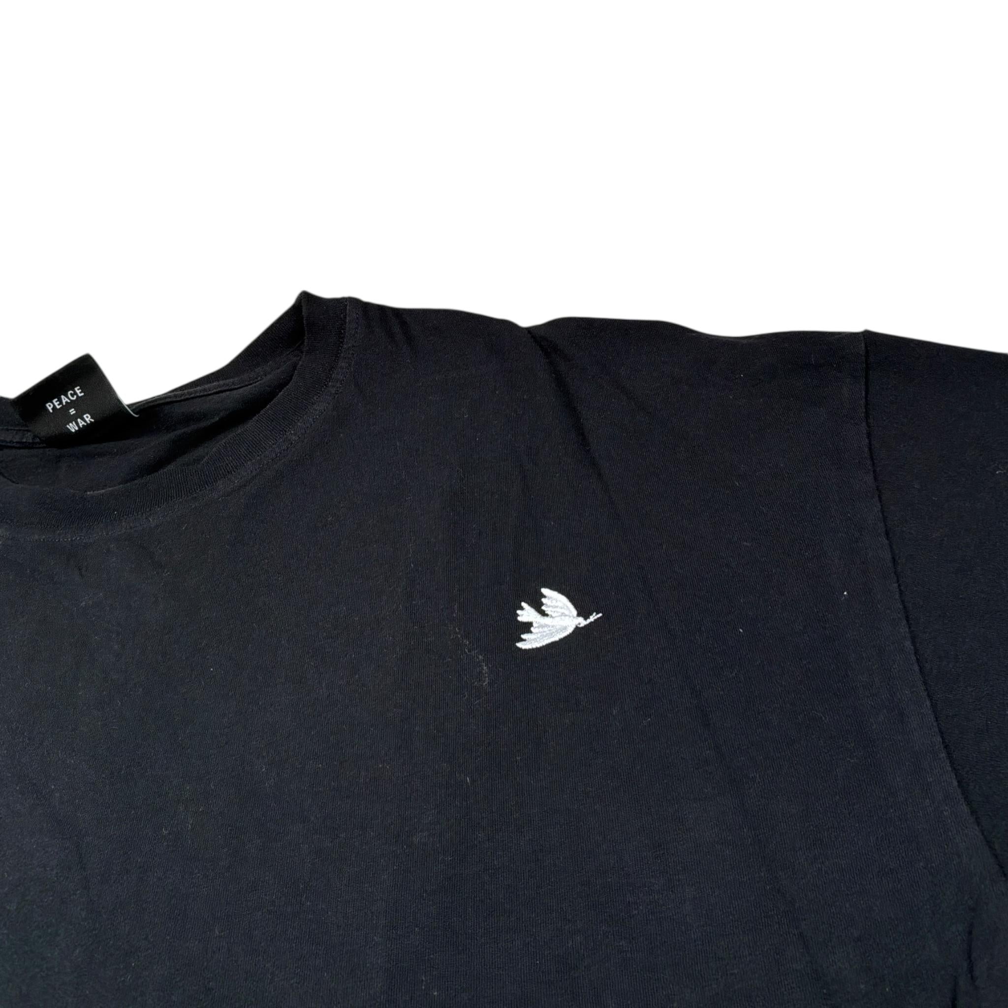 Defend T-Shirt Girocollo tinta unita con Stampa Nero per Bambino SI8SI NERO DEFEND 