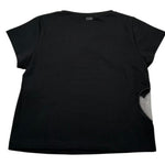 Liu Jo T-Shirt Girocollo Tinta Unita con Applicazione per Bambina GA5067X NERO LIU JO 