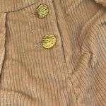 DONDUP pantalone modello palazzo in velluto Beige per Bambina DFPA069 BEIGE DONDUP 