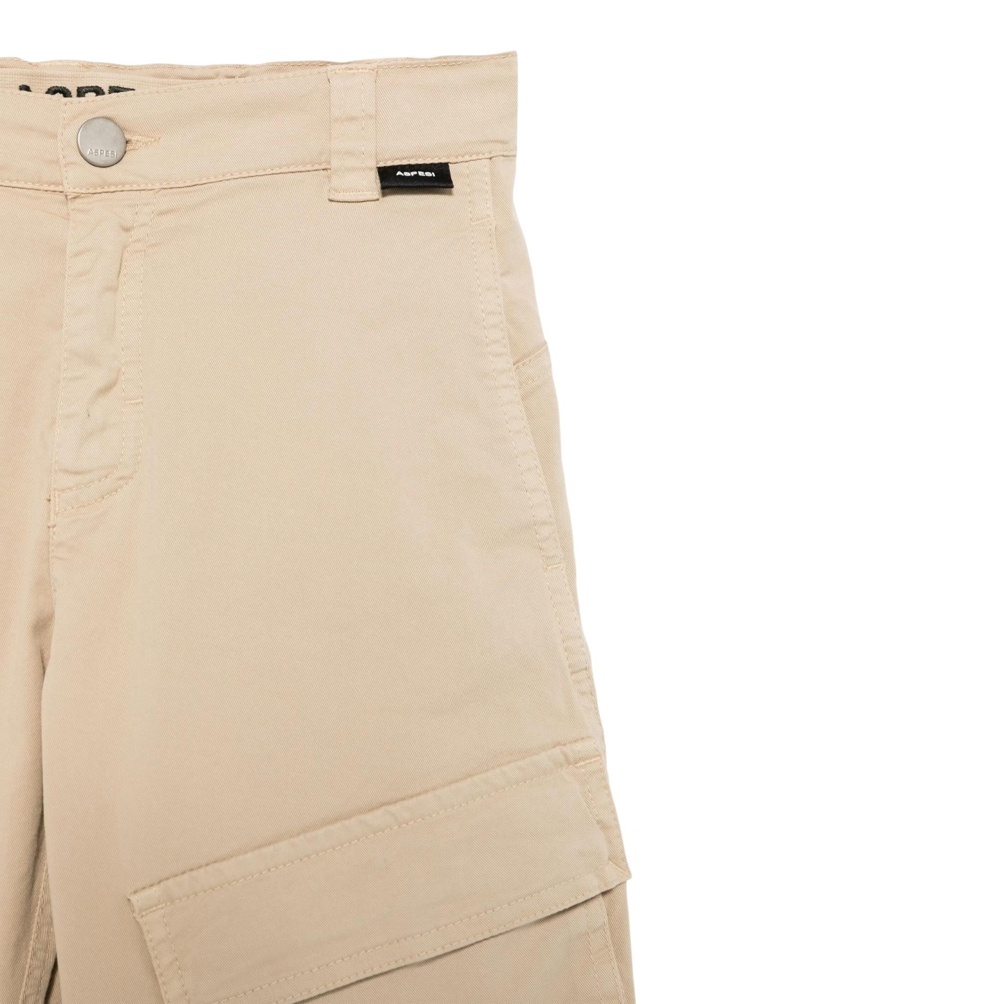 Aspesi Pantalone Tinta Unita con Girovita Regolabile per Bambino S25079PLC6058 BEIGE ASPESI 