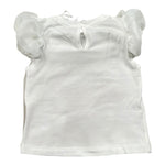 Miss Grant T-Shirt Girocollo tinta unita con Stampa In Contrasto Bianco per Bambina MG1336XXJ BIANCO MISS GRANT 