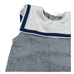 Coccode Pagliaccetto Mezza Manica Fantasia A Righe per Neonato C55142 BLU COCCODE 