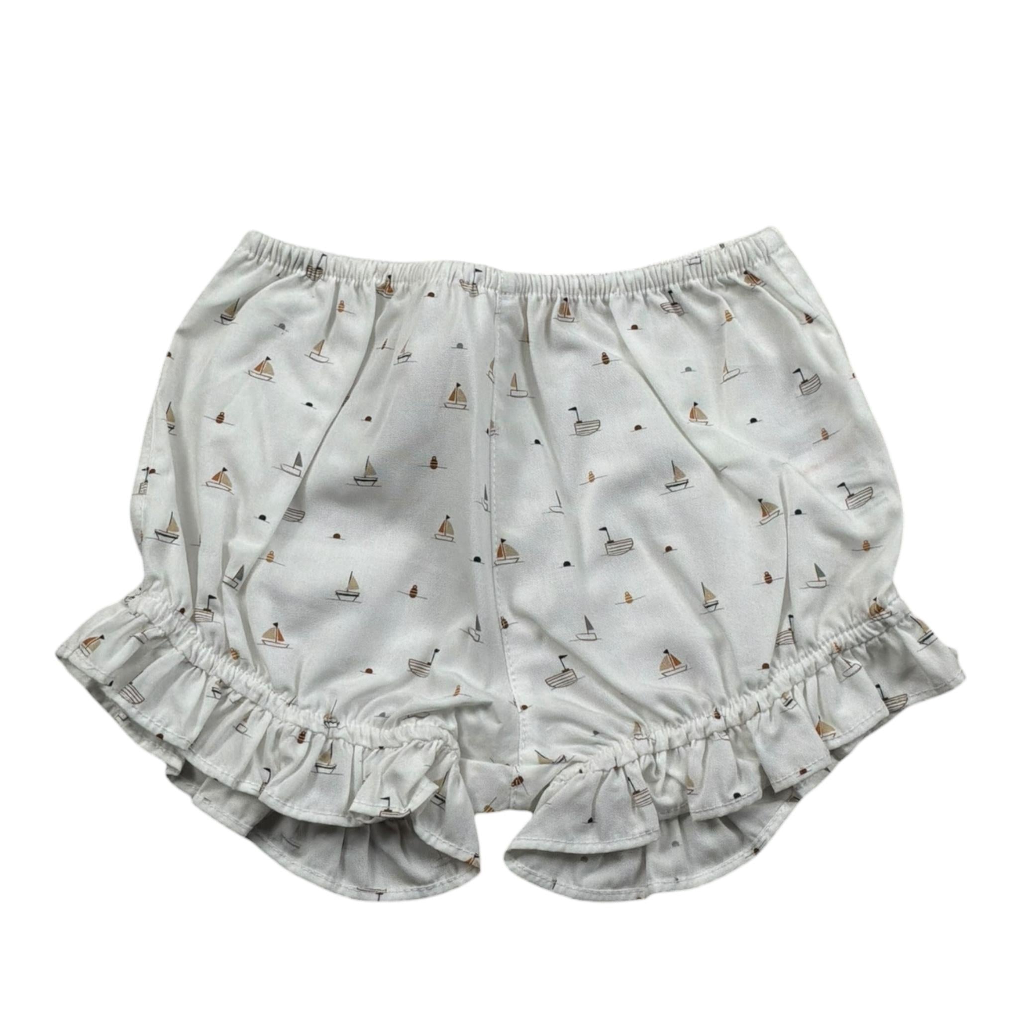 Wedoble Culotte Tinta Unita con Stampe per Neonata V2504721E BIANCO WEDOBLE 