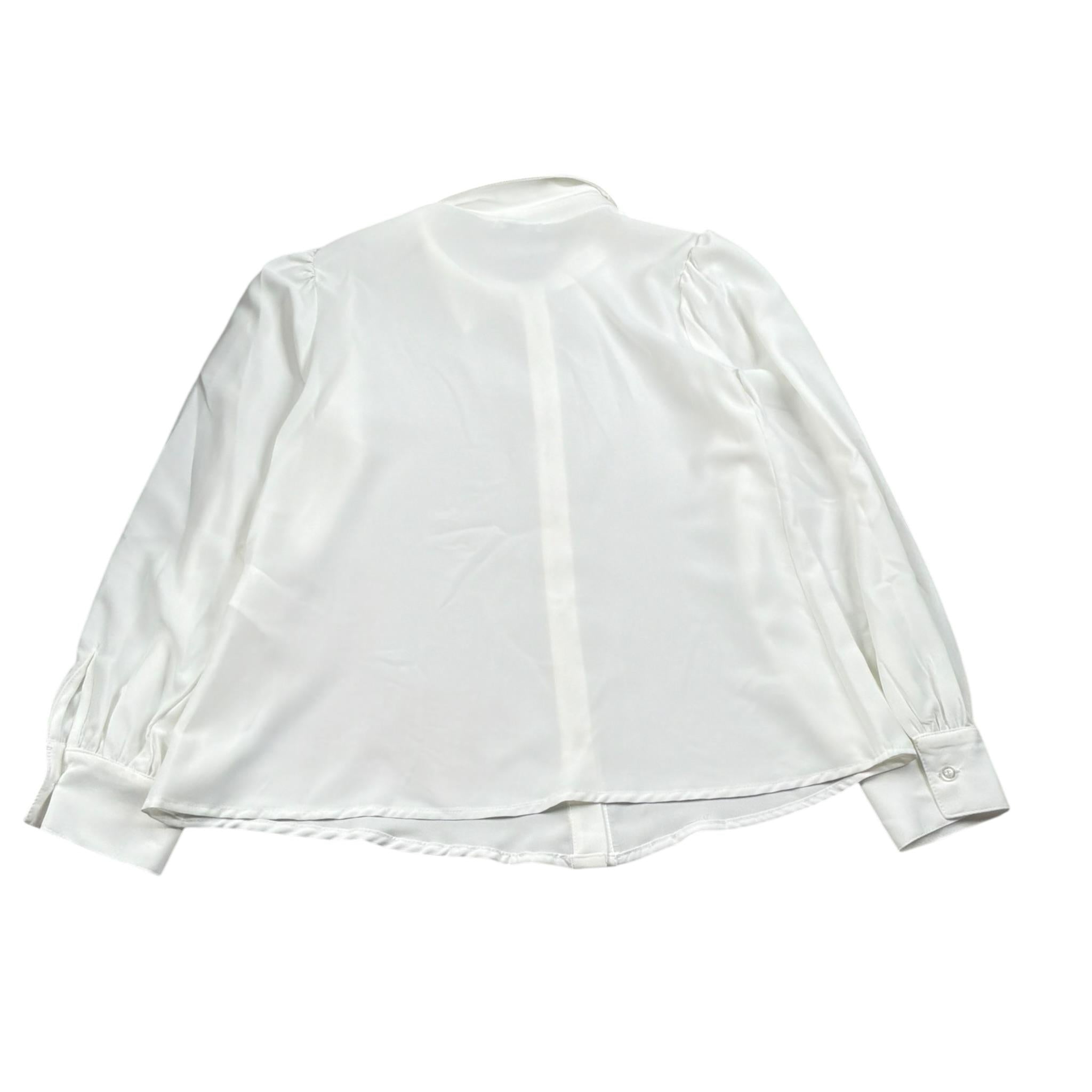 Lu Lu By Miss Grant Camicia tinta unita Manica Lunga Bianco per Bambina LL3270 BIANCO LU LU BY MISS GRANT 