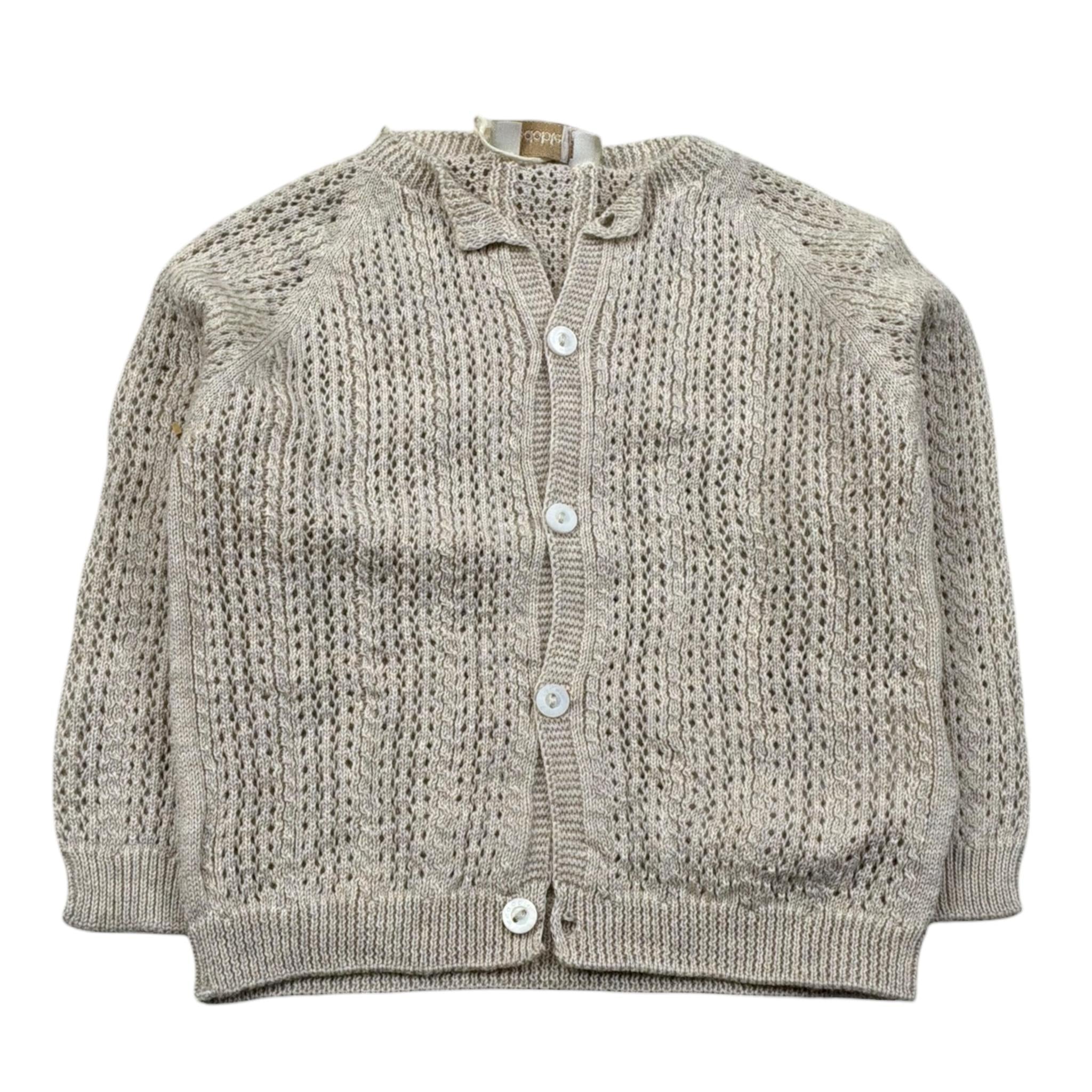 Wedoble Cardigan Tinta Unita con Trafori per Neonato V2506308AO BIEGE WEDOBLE 