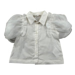 Miss Grant Camicia Mezza Manica Tinta Unita per Neonata MG1238 BIANCO MISS GRANT 