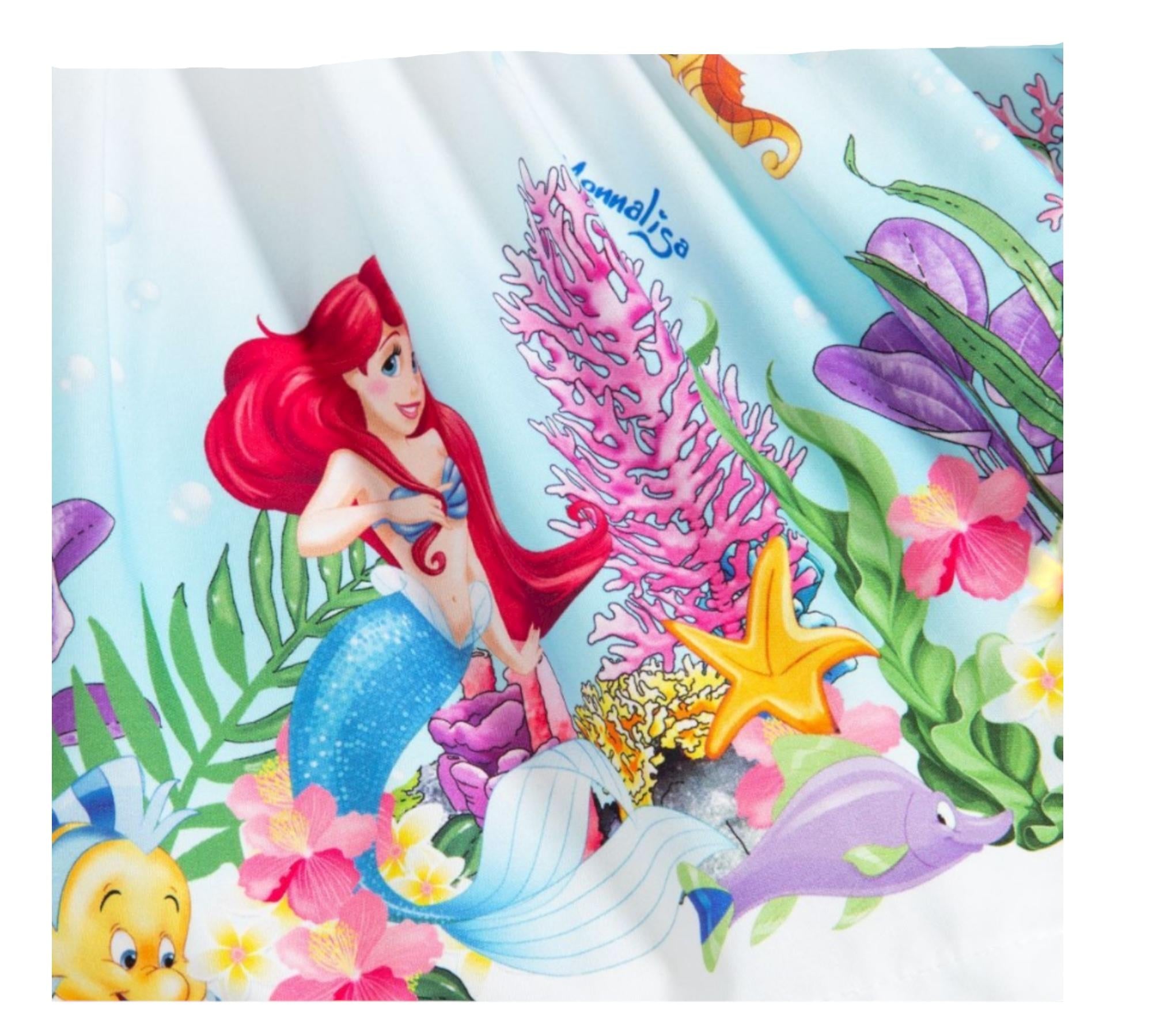 Monnalisa Gonna Tinta Unita Stampa Fantasia Disney per Bambina 113706 BIANCO MONNALISA 