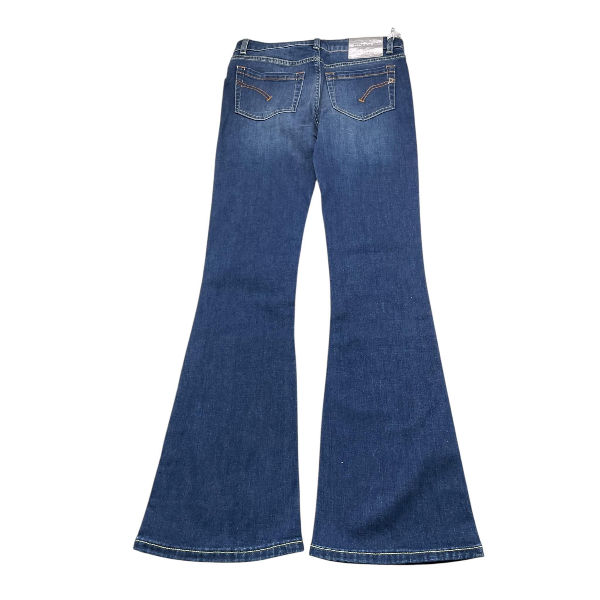 Dondup Jeans Tinta Unita Modello A Zampa per Bambina DFPA234C BLU DONDUP 