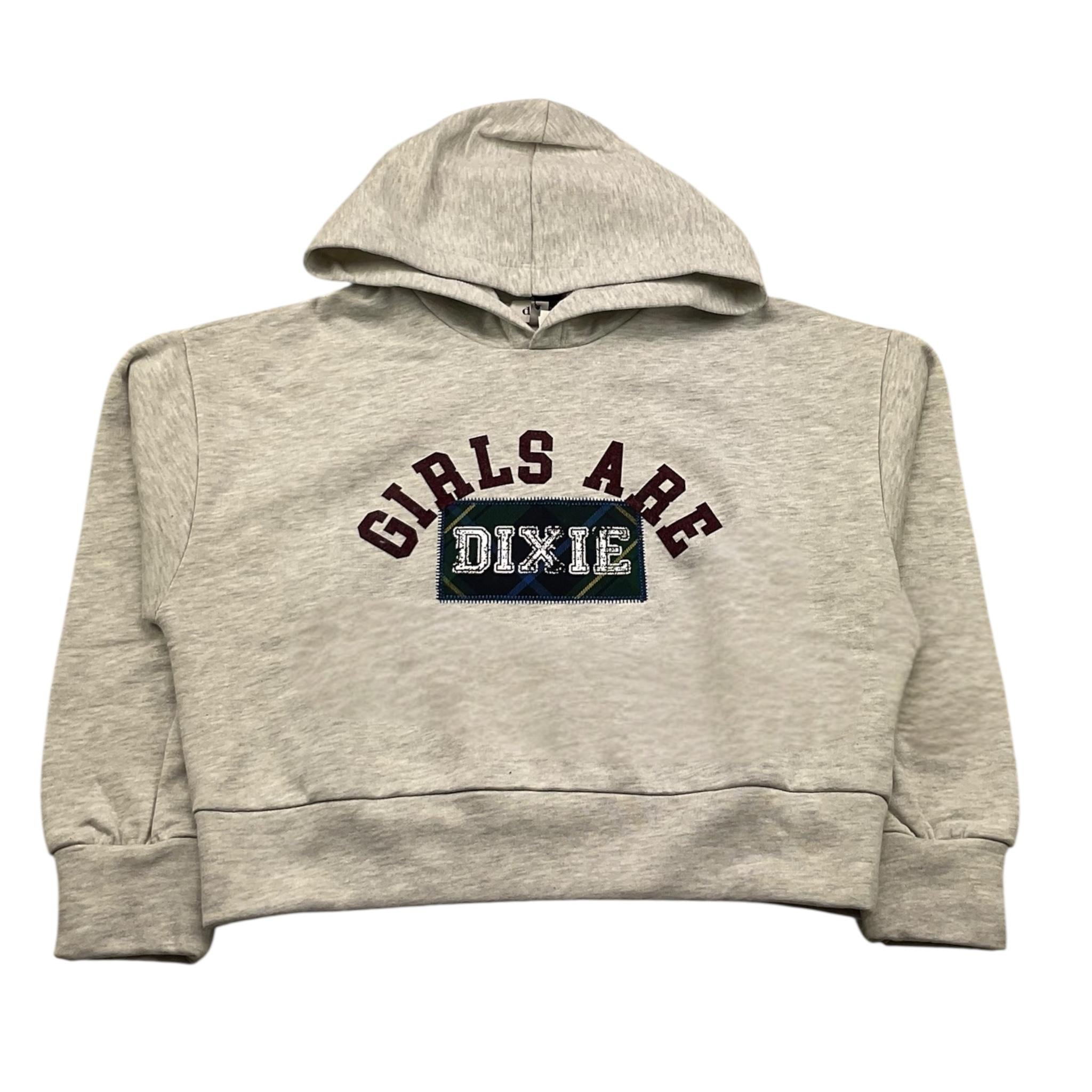 DIXIE felpa chiusa con cappuccio tinta unita Grigio per Bambina LM18040G67 GRIGIO DIXIE 