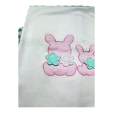 I Delfi Coperta Tinta Unita Fantasia Pois E Ricami per Neonata 25P5145 BIANCO I DELFI 