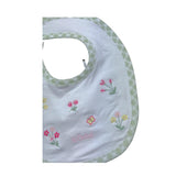 Le Bebe' Bavetta Tinta Unita con Stampa per Neonata LBG6236 BIANCO LE BEBE' 