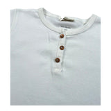 Wedoble T-Shirt Girocollo Tinta Unita con Bottoni per Neonato V2511602A PANNA WEDOBLE 