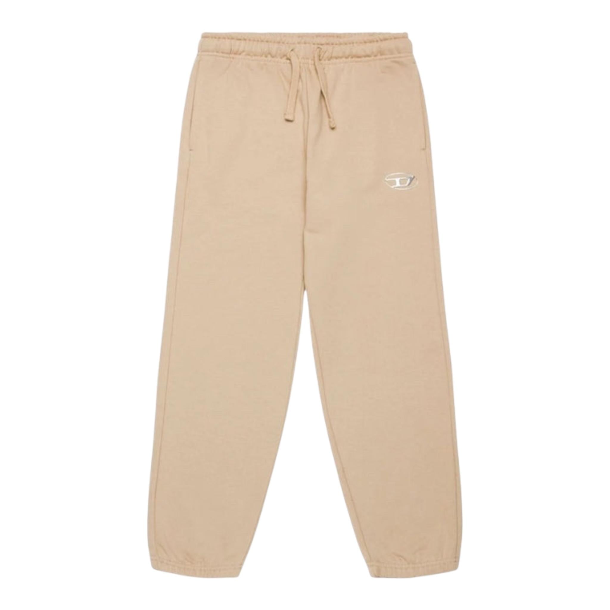 DIESEL pantalone tuta tinta unita con logo Beige per Bambino J02023 BEIGE DIESEL 