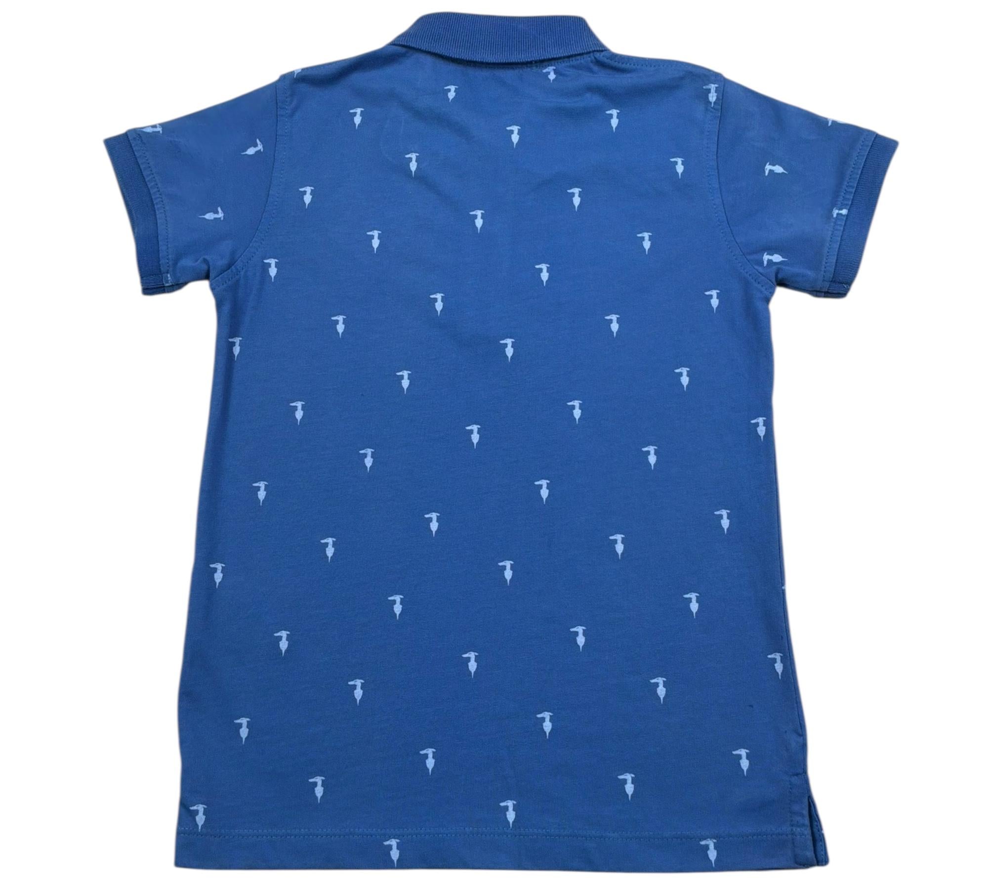Trussardi Polo Mezza Manica Tinta Unita con Loghi per Bambino TBP26106PO BLU TRUSSARDI 