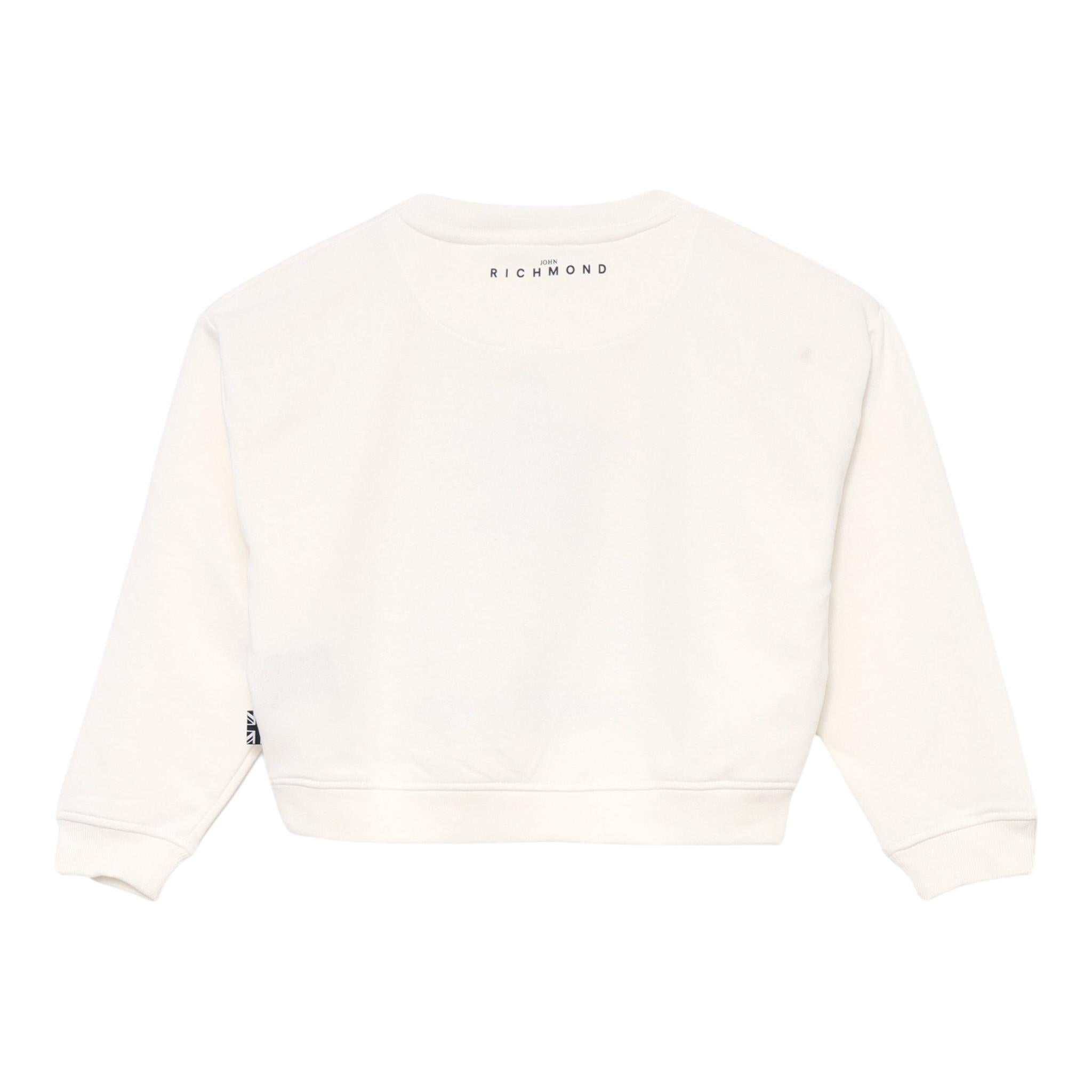 JOHN RICHMOND completo 2pz felpa- pantalone bicolore Bianco/rosa per Bambina RGA24124CF BIANCO/ROSA JOHN RICHMOND 