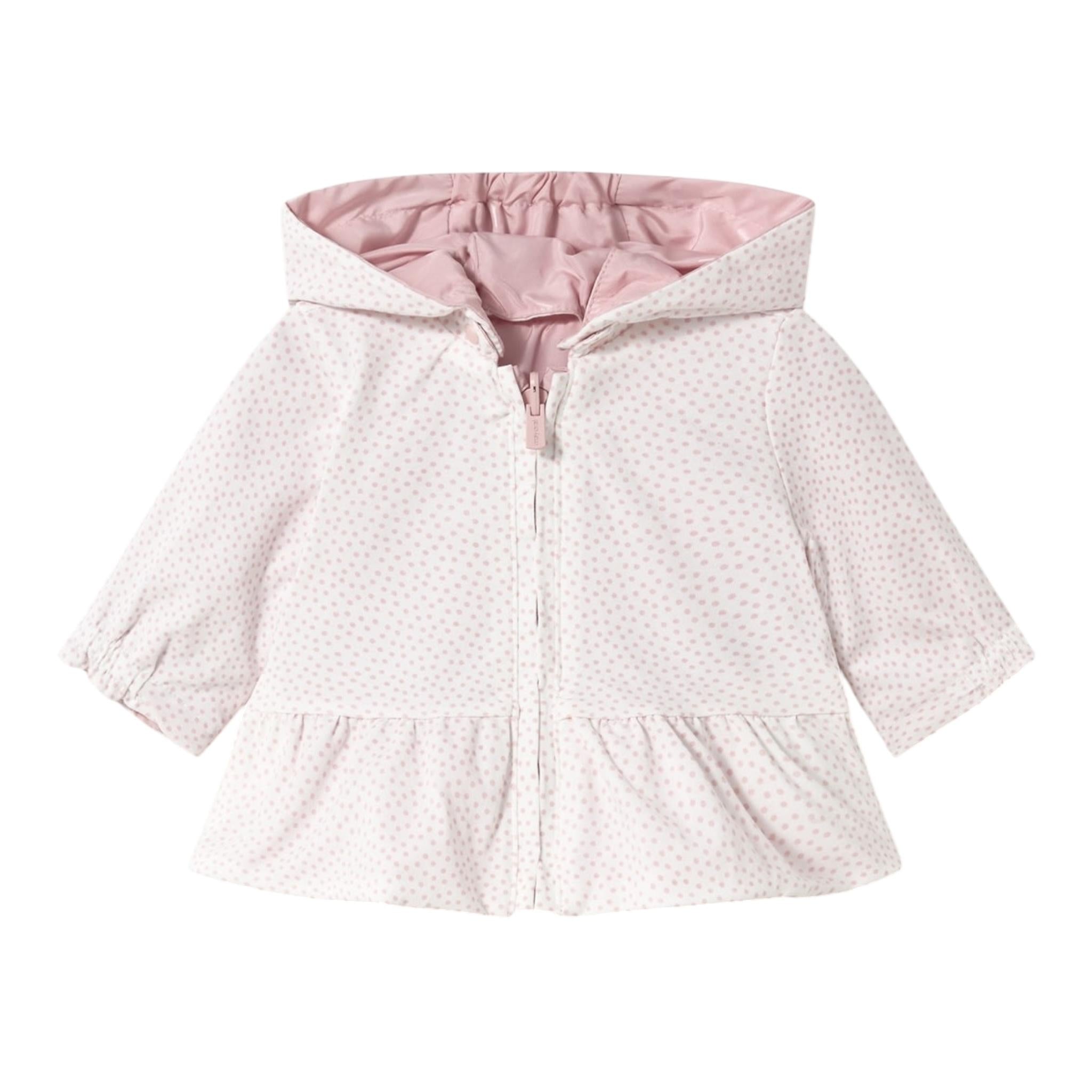 Mayoral Giubbino Bicolore con Cappuccio Reversibile per Neonata 1479 BIANCO/ROSA MAYORAL 