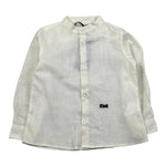 Daniele Alessandrini Camicia Manica Lunga Tinta Unita con Stampa per Neonato 1295C00043 AVORIO DANIELE ALESSANDRINI 