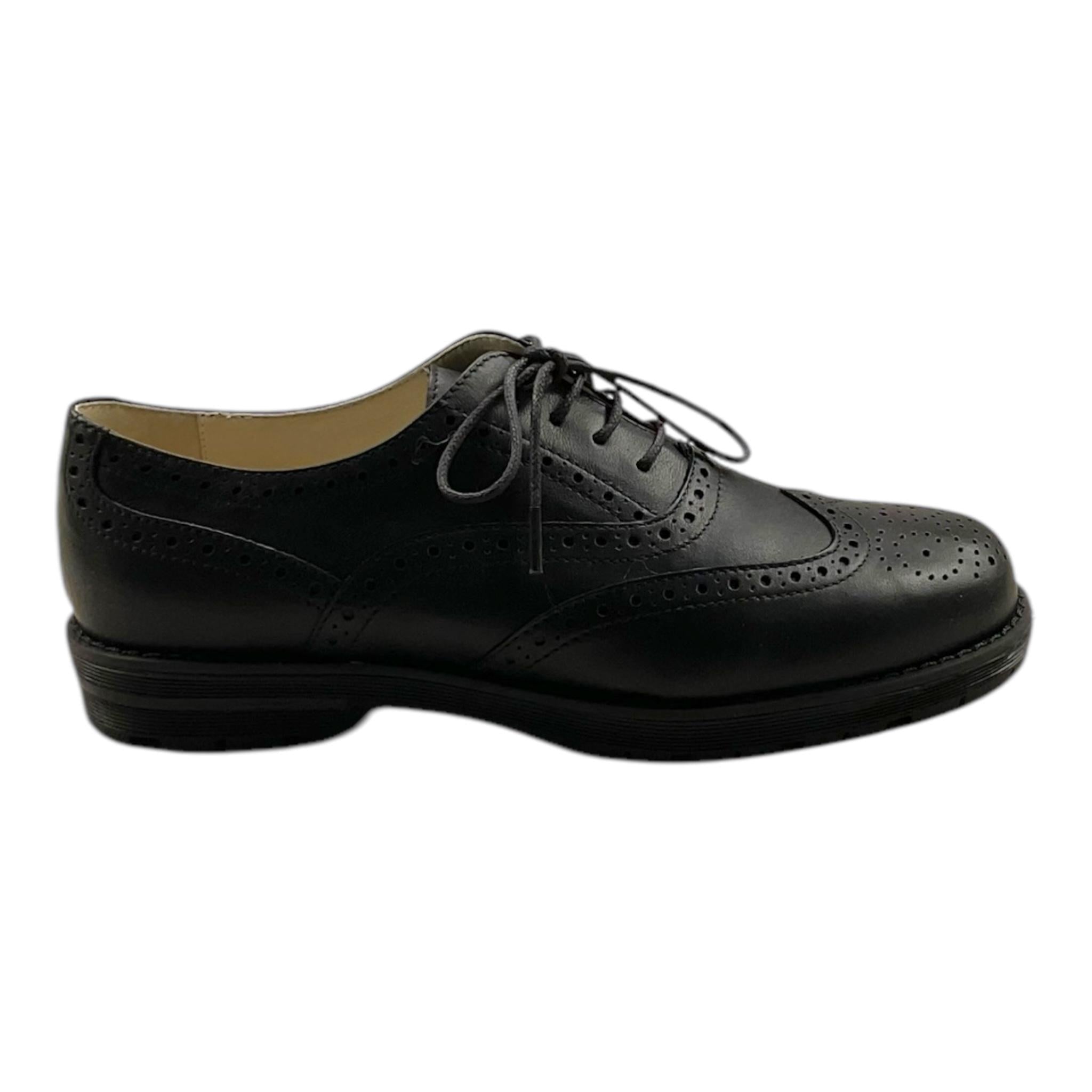 IL GUFO polacchina tinta unita con ricami Nero per Bambino G252 NERO IL GUFO 