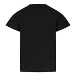 Balmain T-Shirt Tinta Unita con Logo per Bambina BV8B91 NERO BALMAIN 