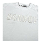 Dondup T-Shirt Girocollo Tinta Unita con Stampa per Bambina DMTS037XXX BIANCO DONDUP 