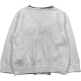 Le Bebe Cardigan Tinta Unita con Profili In Contrasto per Neonato LBB5324 BIANCO LE BEBE 