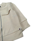 Please Felpa Tinta Unita con Zip per Neonato LG30030B71 BEIGE PLEASE 