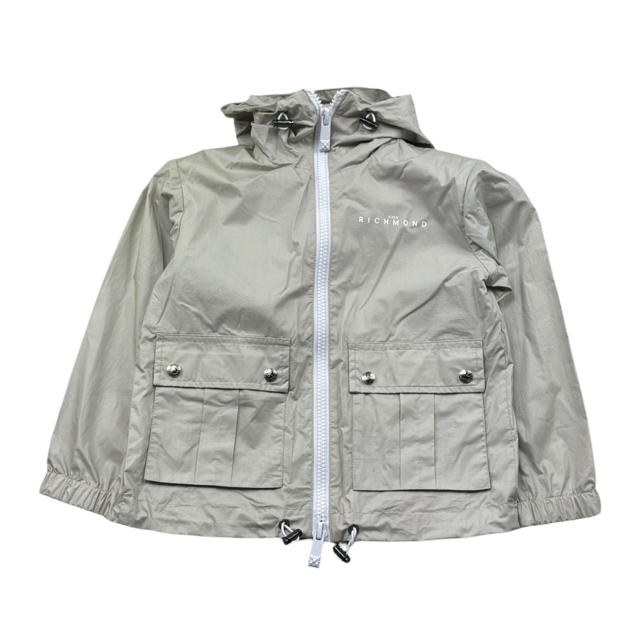 John Richmond Giubbino Tinta Unita con Cappuccio E Zip per Bambino RBP26186GB BEIGE JOHN RICHMOND 