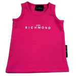John Richmond Canotta Gircllo Tinta Unita con Logo per Neonata RIP26037CNA FUXIA JOHN RICHMOND 