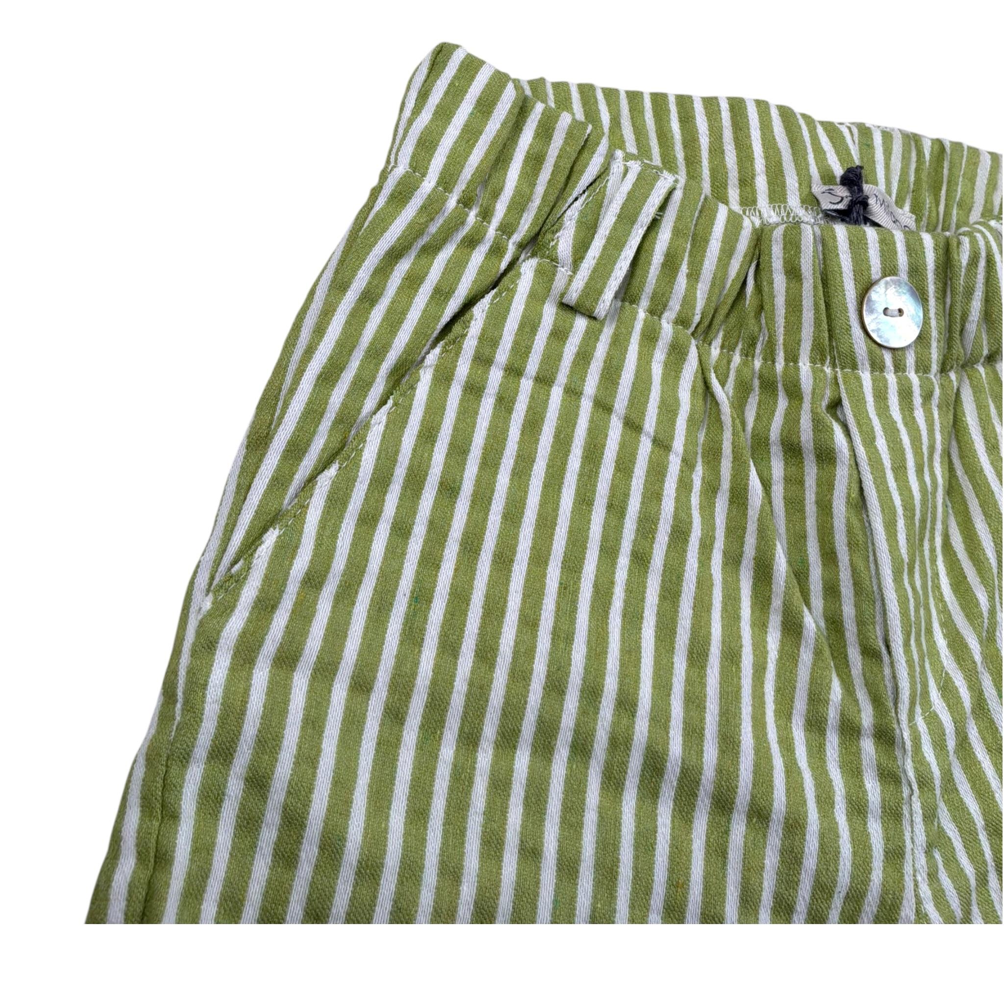 J.O. Milano Bermuda tinta unita Fantasia A Righe Verde per Neonato 571M1 VERDE J.O. MILANO 