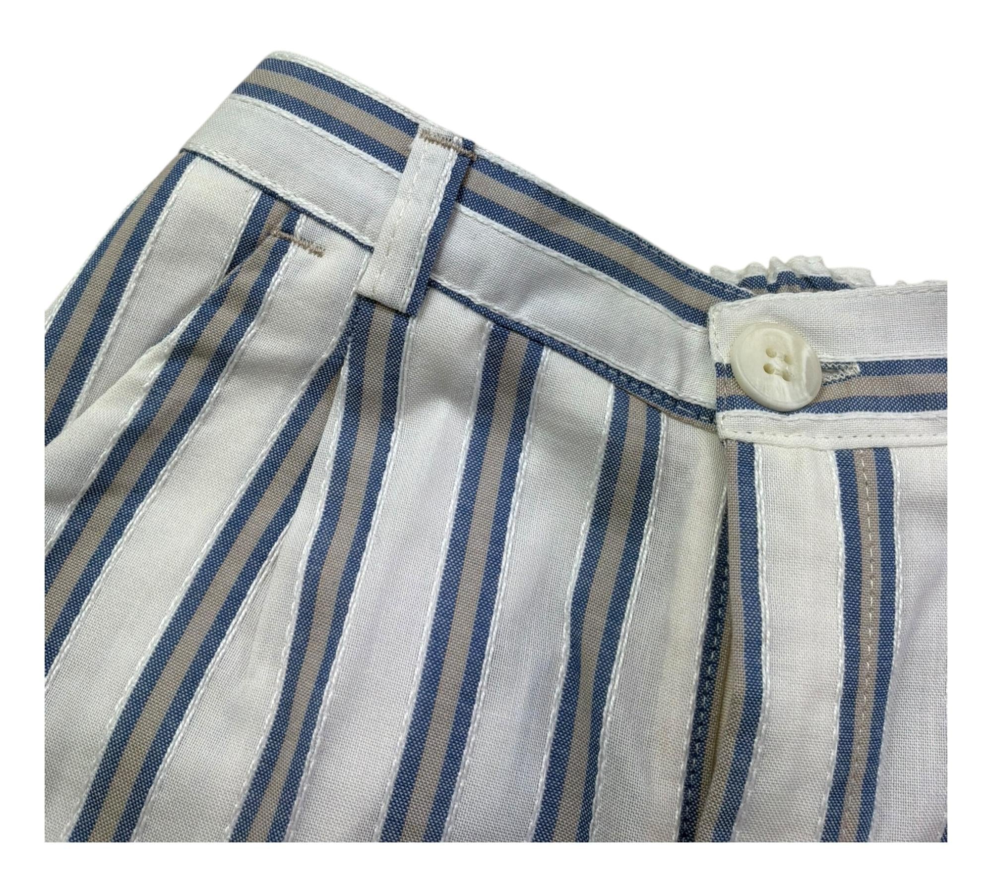 Manuel & Frank Pantalone Tinta Unita Fantasia A Righe per Bambino BRFMN BIANCO MANUEL & FRANK 