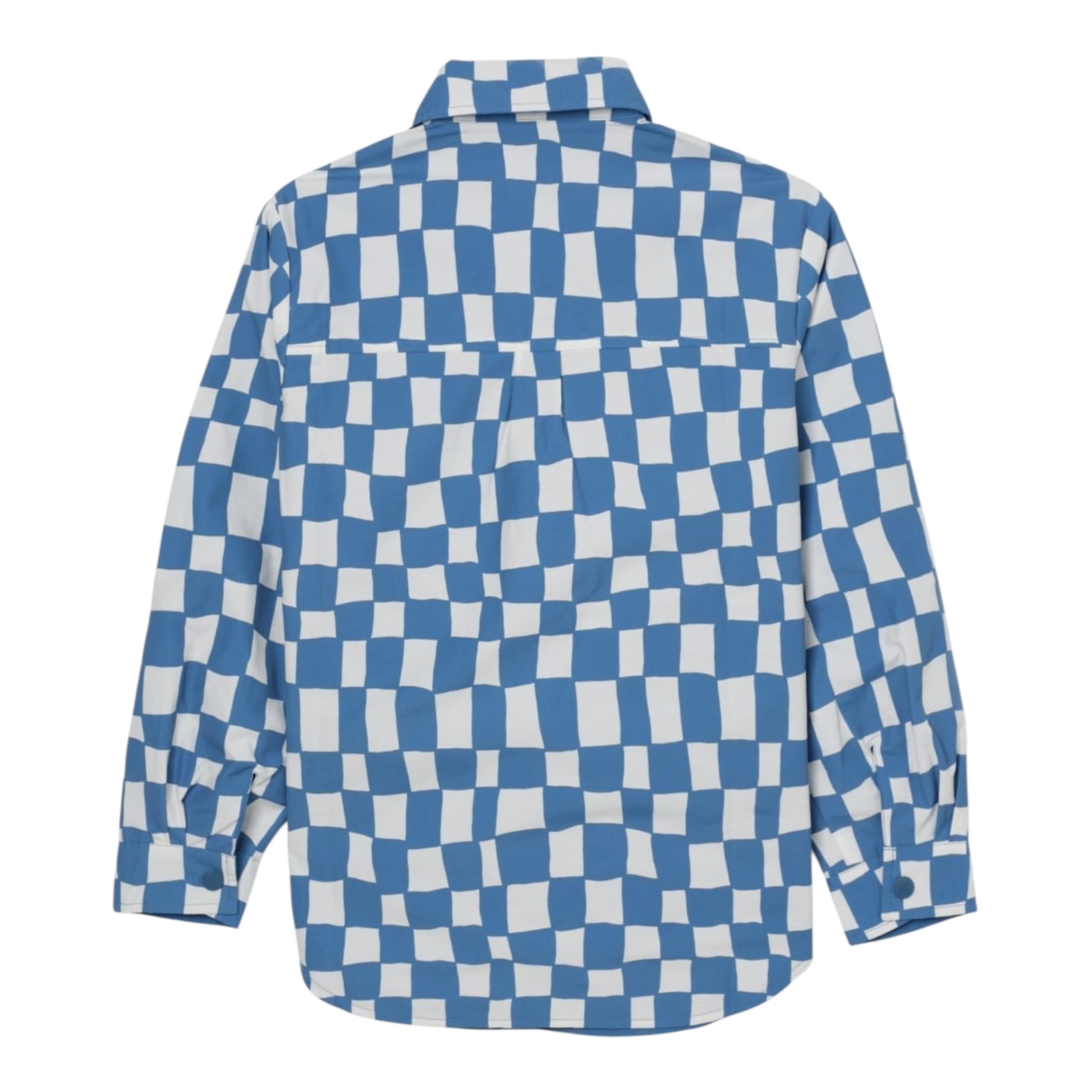 Stella Mccartney Giubbino Reversibile Tinta Unita,Fantasia Quadri per Bambino TW2P87 BLU STELLA McCARTNEY 