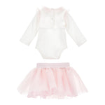 MONNALISA completo 2pz body-gonna bicolore Bianco/rosa per Neonata 35D504X BIANCO/ROSA MONNALISA 