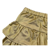 M+E' gonna tinta unita con balze Oro per Neonata UE1641 ORO M+E' 