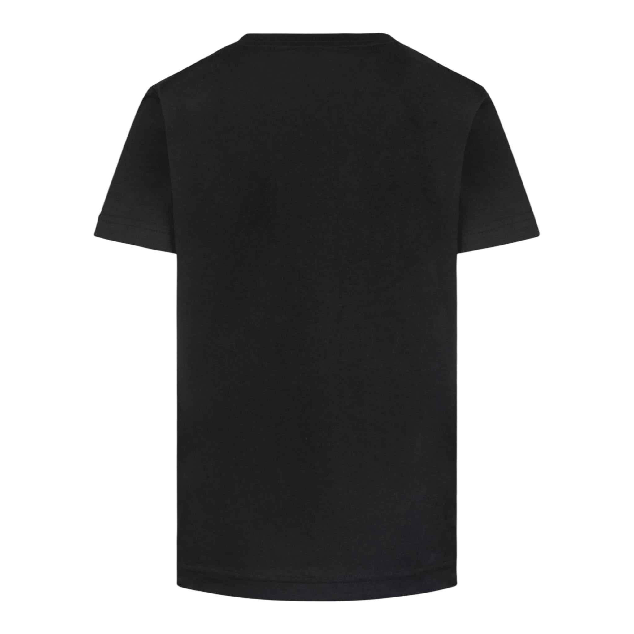 Converse T-Shirt Girocollo tinta unita con Logo Nero per Bambino 9C9506 NERO CONVERSE 