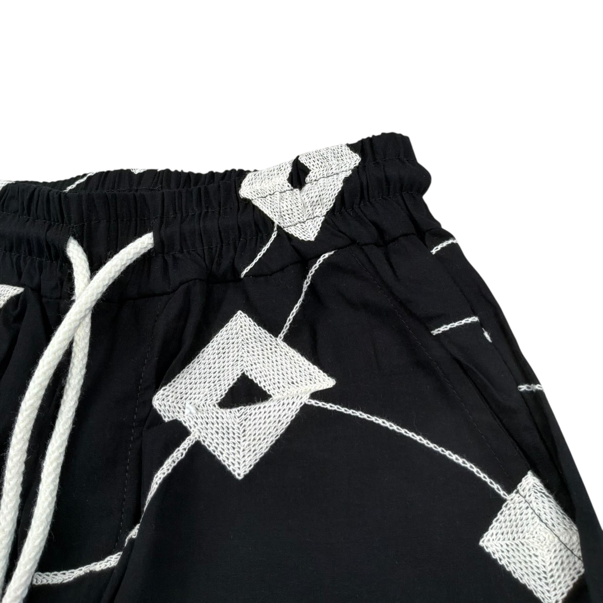 Never Too Bermuda tinta unita con Stampa Nero per Bambino NT2269R NERO NEVER TOO 