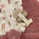 NINNAOH cappello tinta unita con applicazione Rosa per Neonata I2495 ROSA NINNAOH 